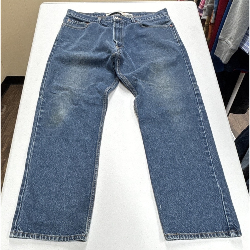 VTG Levi's 505 Mens 38x30 Straight Regular Fit Mid Rise Medium Wash Blue Jeans